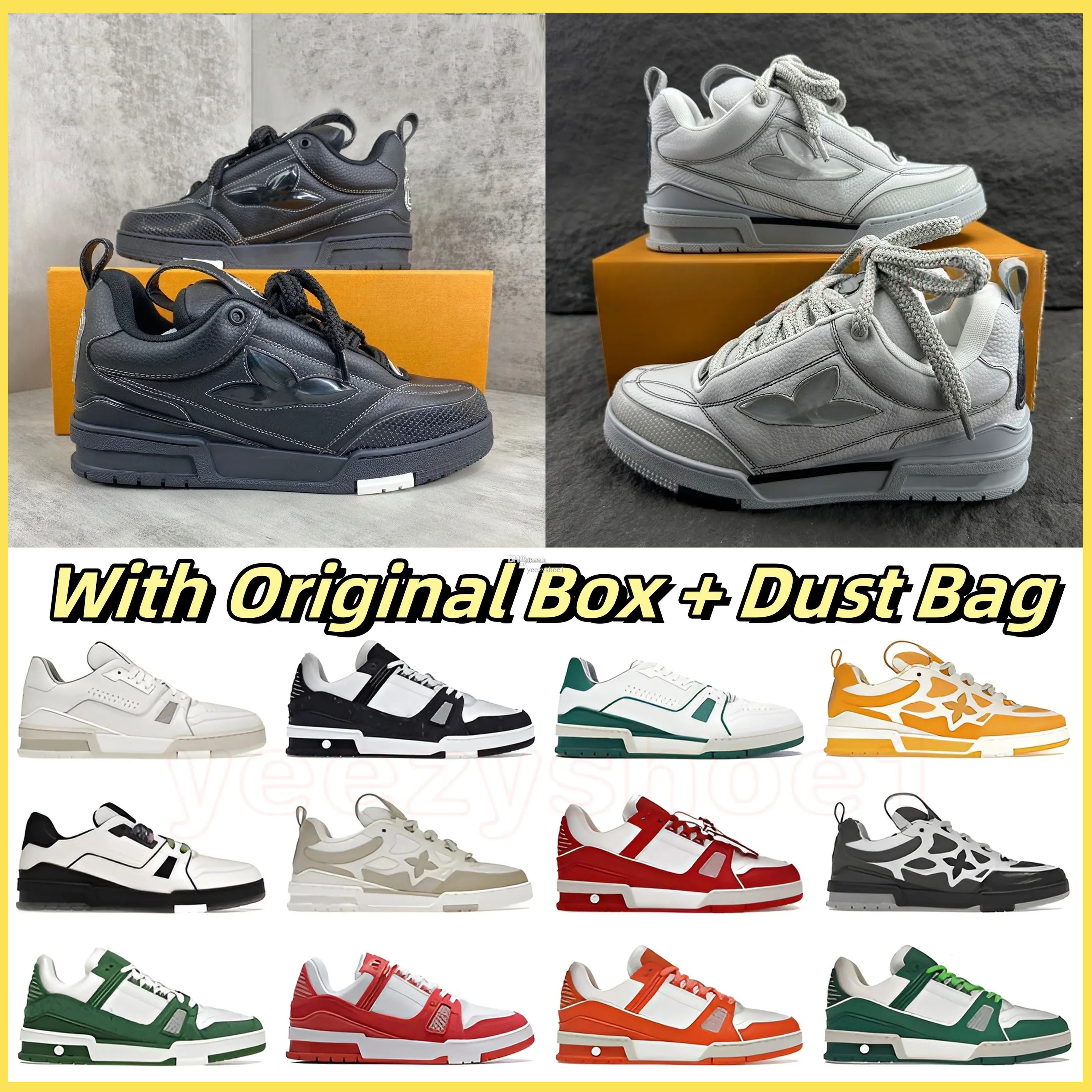 Designer Men and Women Sneakers Casual Fashion Running Lace-up Low-top Sports Breathable Black White Skate Shoes