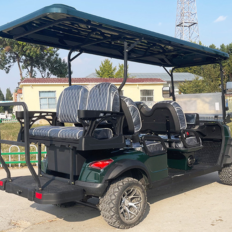 Electric golf cart, airport passenger shuttle bus, hotel tourist reception car