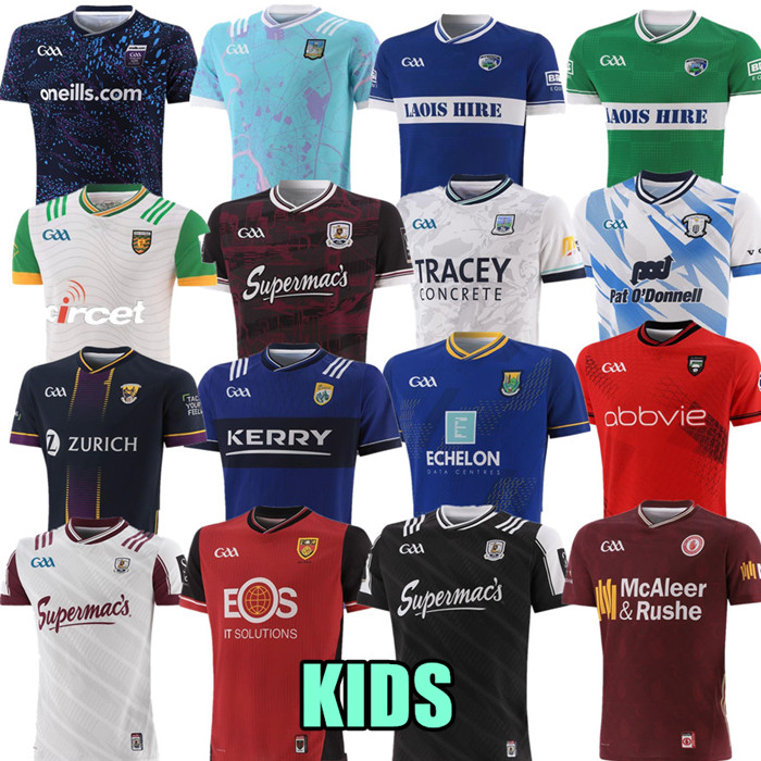 2025 GAA kids Rugby jerseys kids Louth Antrim Laois 25/26 Longford Cork Dub Alternative Meath Kildare Roscommon Offaly Galway Cavan Down Jerseys kids