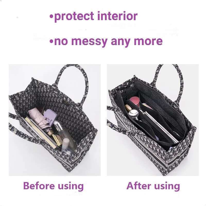 Only inner Bag Organizer Insert For Book Tote Organiser Divider Shaper Protector Compartment Inner Lining