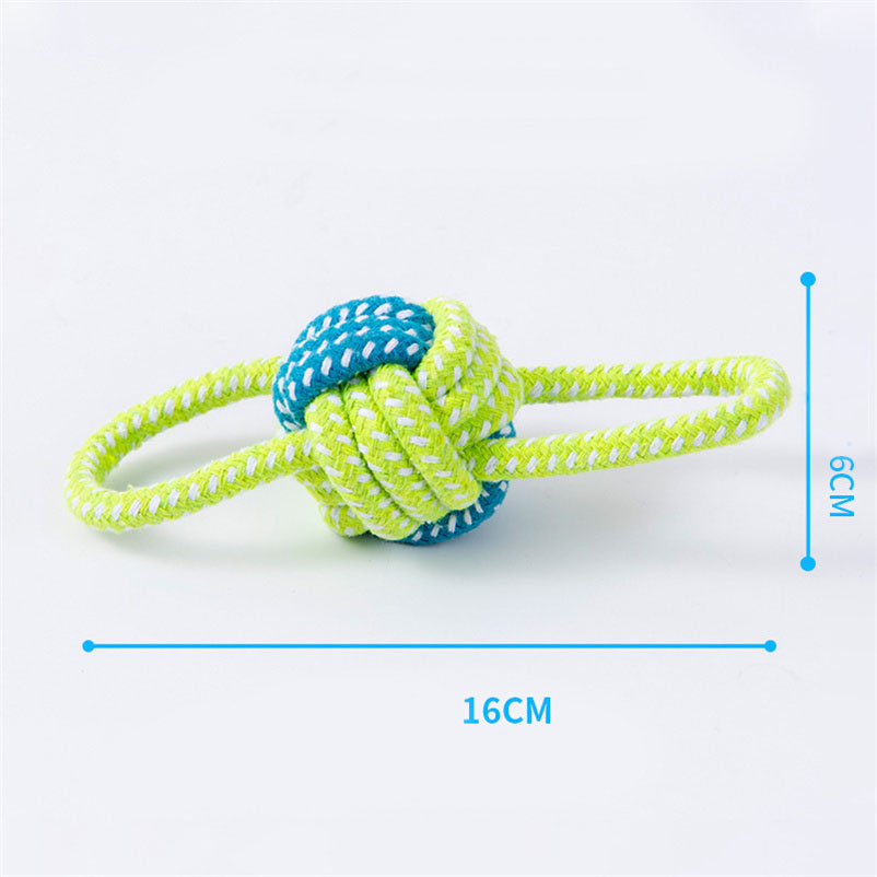 Interactive Cotton Rope Pet Dog Toy - Perfect for Puppies & Small Breeds