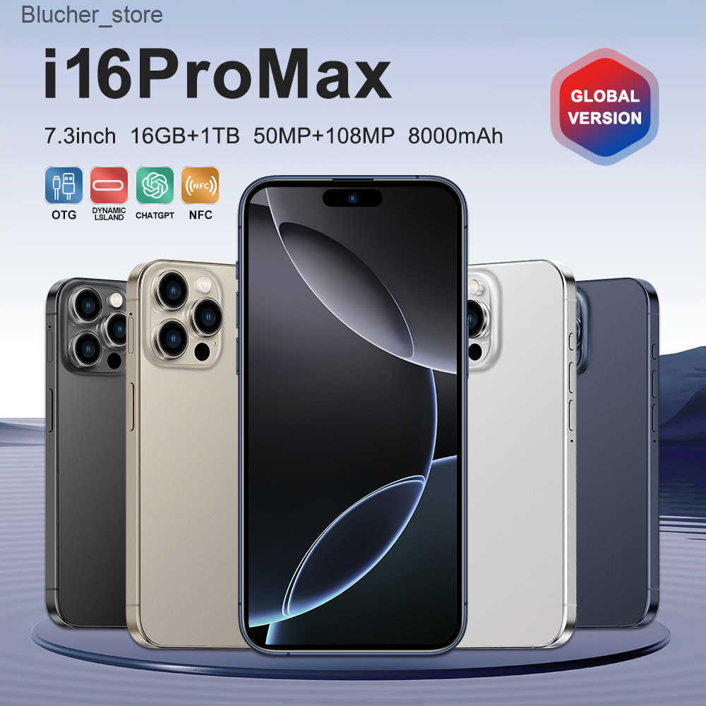 New i16ProMax Smartphone 4G All Network Android Phone Available z250507YPJV