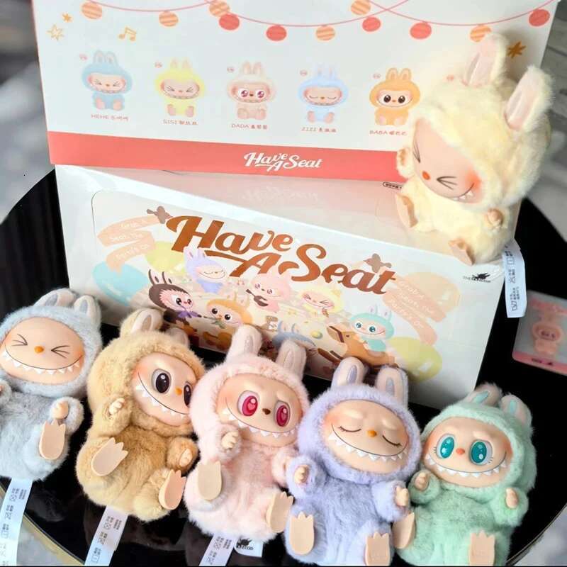 hots Heartbeat aron Enamel The Monsters Face Blind Box Pvc Figurine Tabletop Ornament Kawaii Doll Kid Birthday Gift