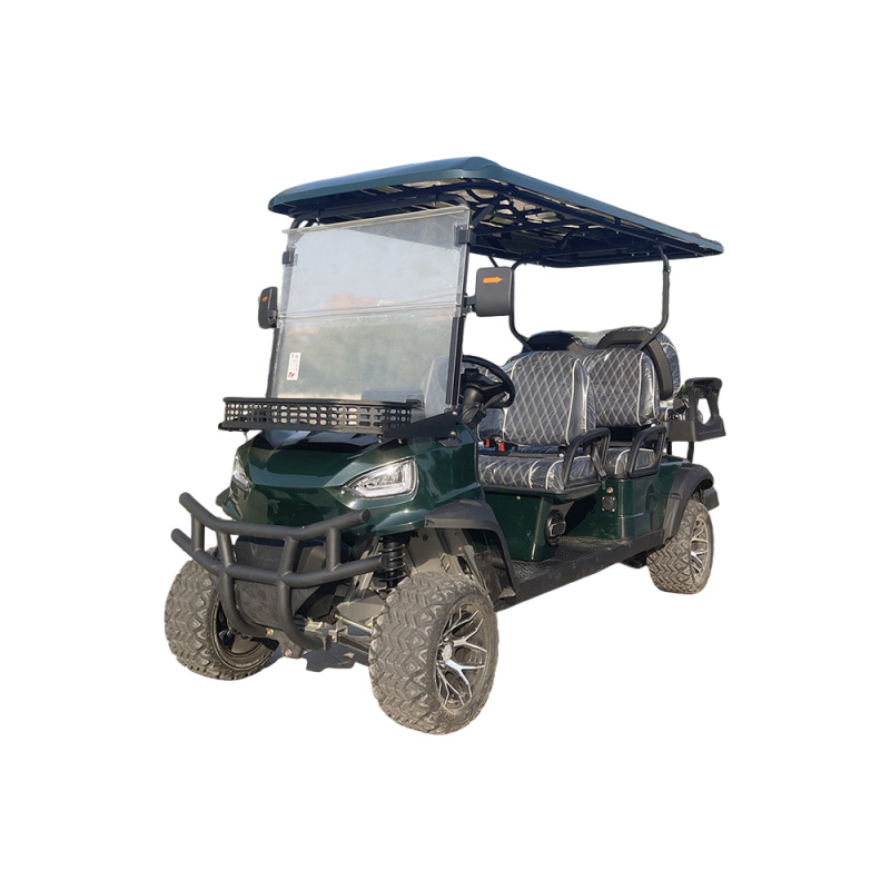 Electric golf cart, airport passenger shuttle bus, hotel tourist reception car