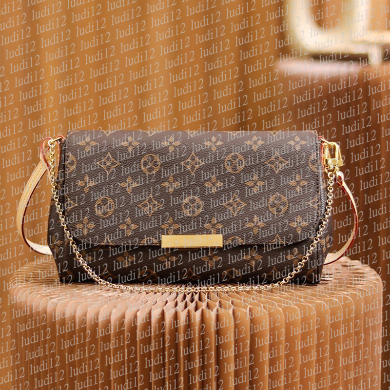 10A Top quality New favorite bag Womens crossbody shoulder bag Original designer handbag mirror quality leather chain bags expensive tote baguette bag Metal wallet