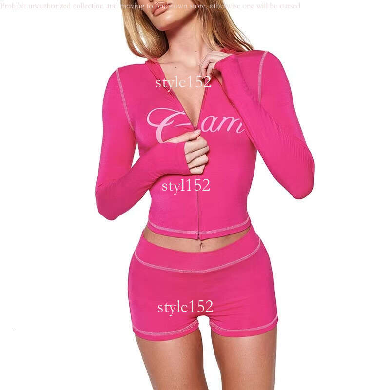 Designer iam gia summer set Women's Tracksuits Thicken Two 2 Piece Set Outfits For Women Flared Pants Zip-up Cap Long Sleeve High Spring Top & Lo