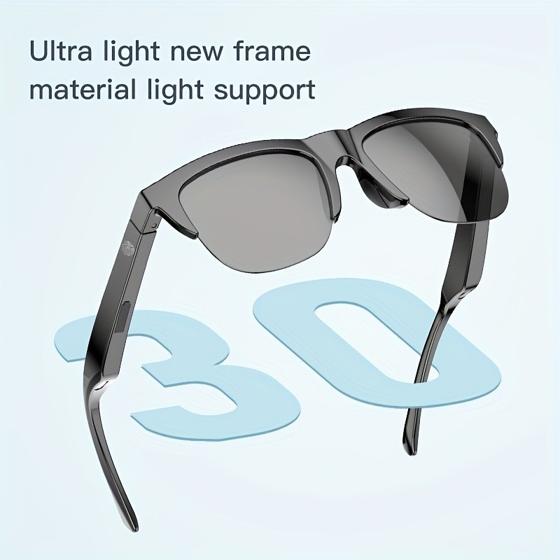 Smart Bluetooth V5.3 Sunglasses Glasses Call Outdoor Sports Headphones HIFI Black Technology Anti-touch UV For Men And Women F06 F07 F08