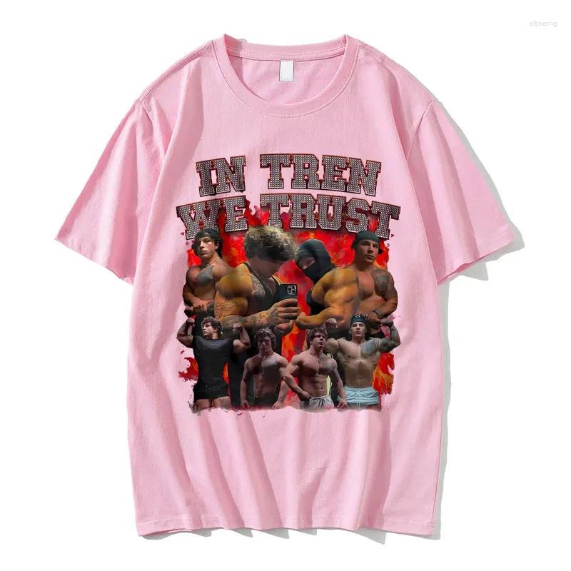 Men's T Shirts Tren Twins Oversized T-shirt Gift For Bodybuilders Gym Rats Print Men Women's Fashion Tees Unisex Vintage Loose Tshirt