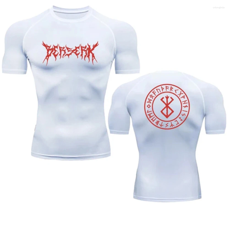 Men's T Shirts Anime Berserk Compression Tshirt Men Fiess Tight Long Sleeve Sport Shirt Training Jogging Gym Sportswear Quick Dry