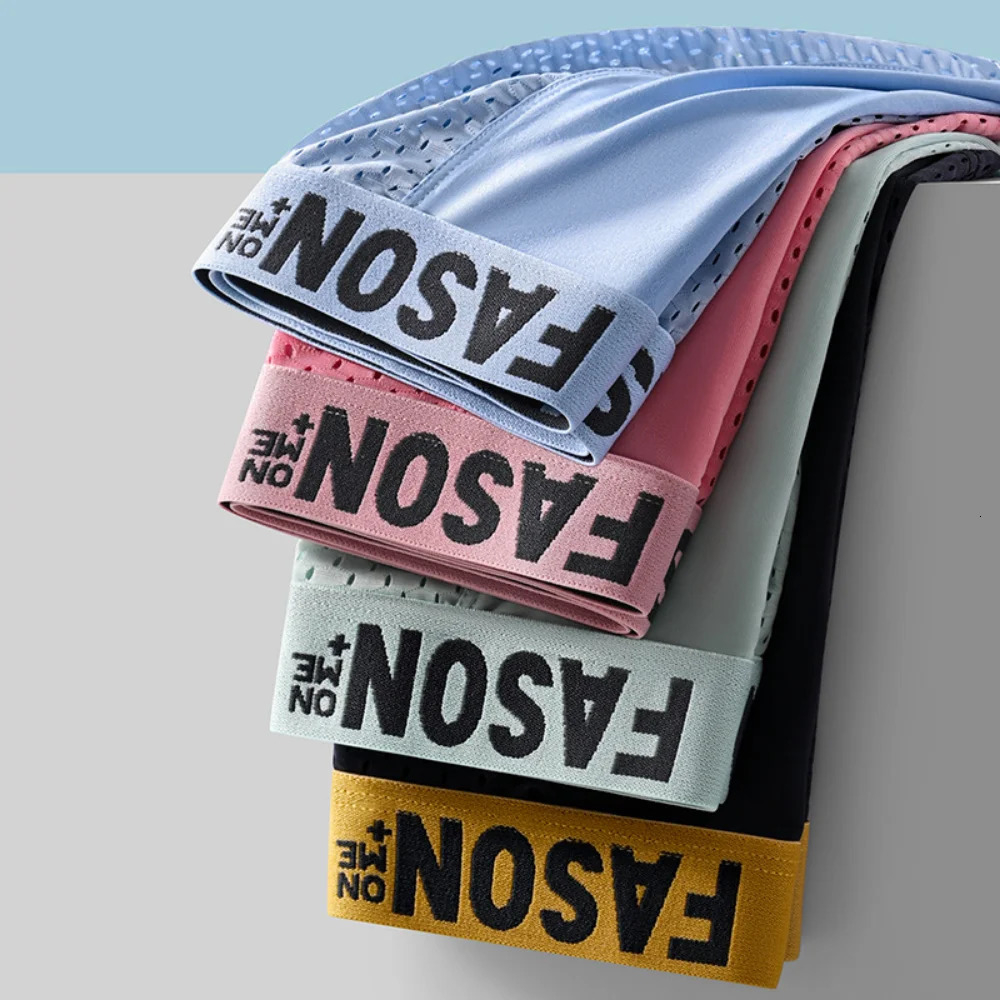 Mens Ice Silk Mesh Underwear Antibacterial Breathable Boxer Microfiber Shorts Boxing 250430Z