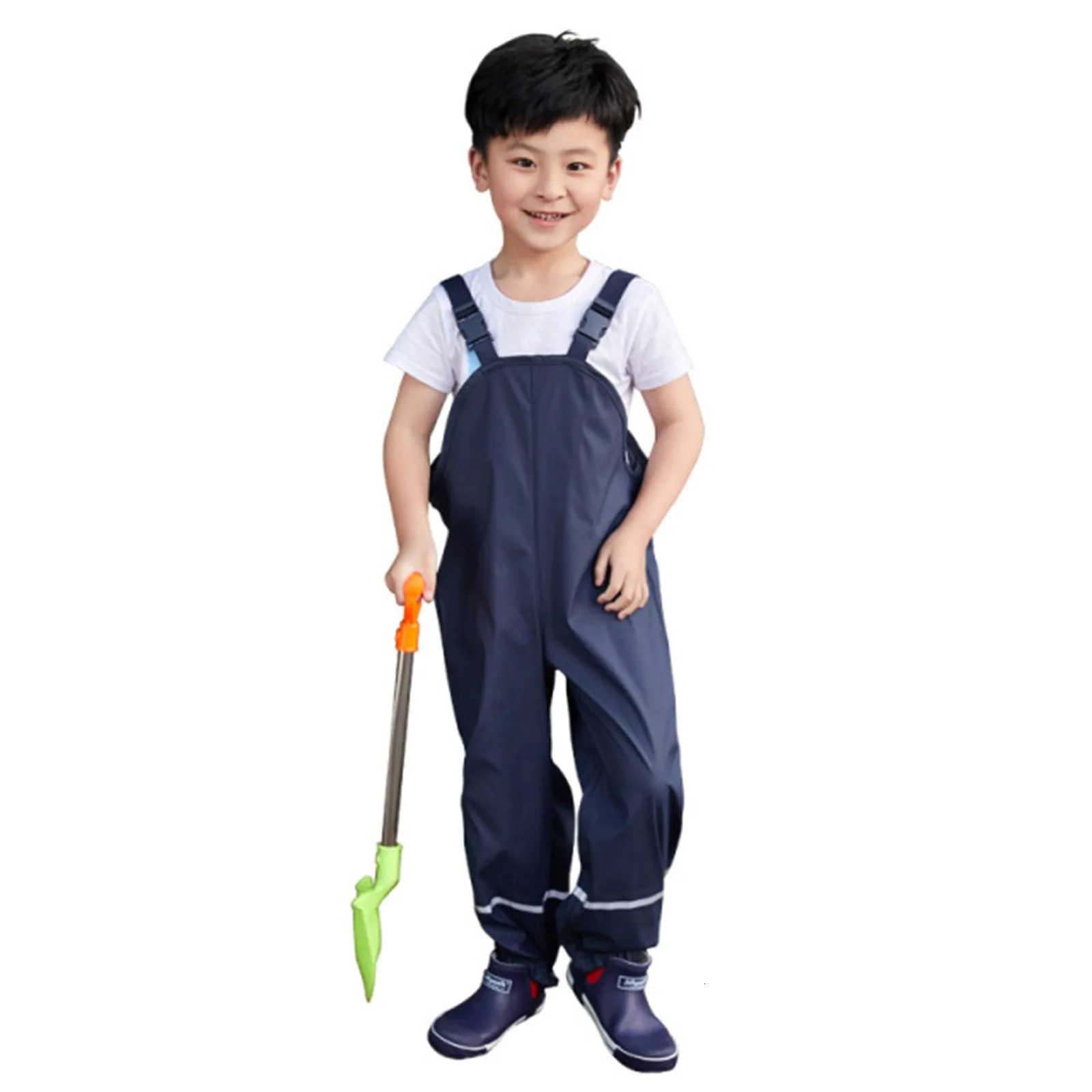 Toddler Kids Boys Girls Overalls Rain Dungarees Windproof Waterproof Mud Jumpsuit Clothes Children Clothing Fashion RainCoat 250508