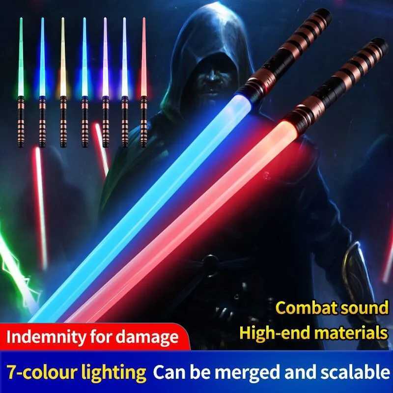 REikirc 75cm RGB Lightsaber 7-color Light Saber for 3+ Kids Laser Sword Toy Party Glow Swords T250508