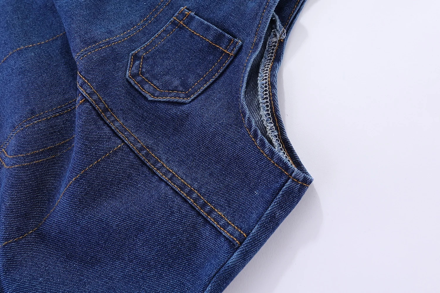 Mudkingdom Toddler Boys Girls Denim Overalls Button Multi-pocket Cotton Plain White Pants for Kids Jean Jumpsuit 1-7 Years 250508