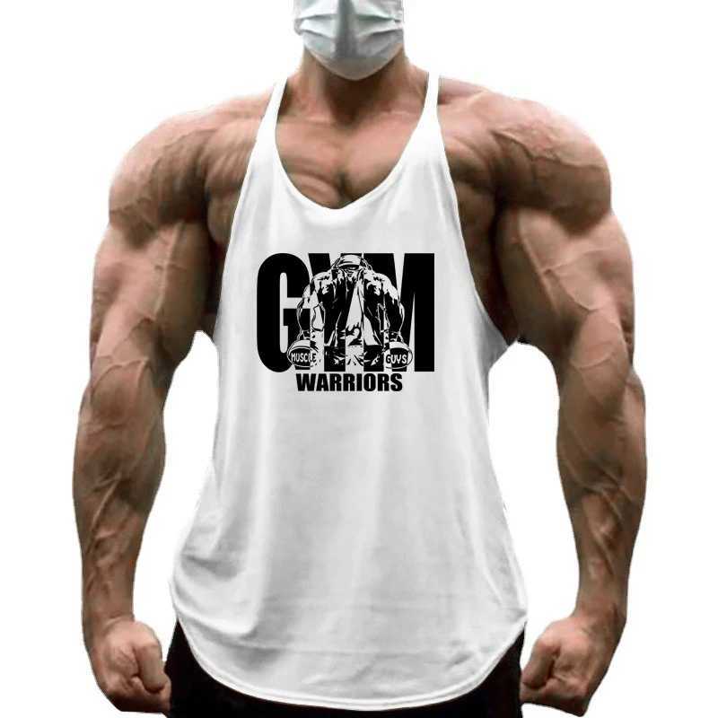 Gym Warriors Workout Tanktop Jogger Singlet Training Bodybuilding Tank Top Vest Shirt Sleeveless Fitness Cotton Shirt For Men W250508