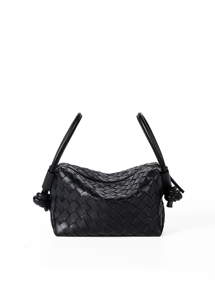 2025 new trend woven hand-held small square Korean version niche design versatile shoulder minimalist crossbody bag for women