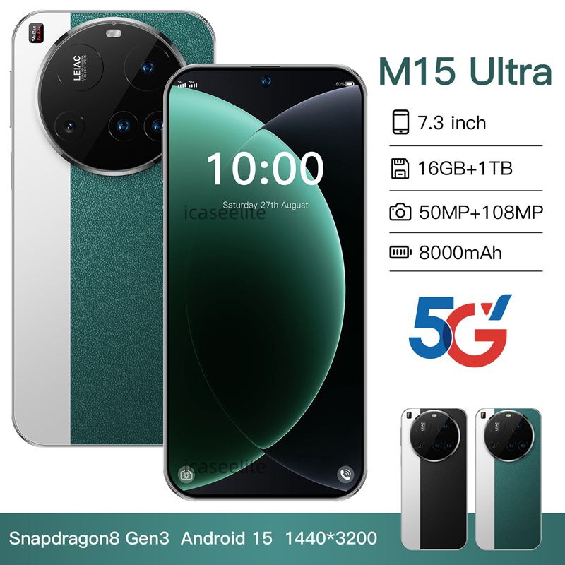 Best-selling phone M15 Ultra - True 4G high-definition 7.3-inch large-screen Android smartphone