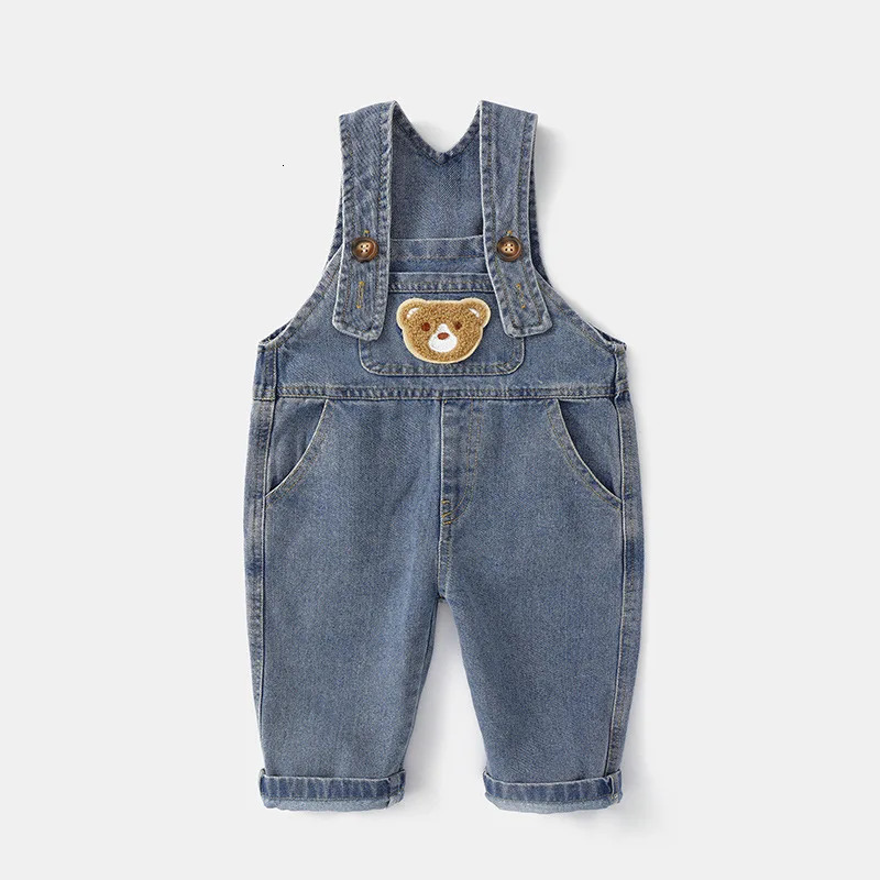 Soft Cotton Baby Boys Overalls Spring Autumn Kids cartoon Long Pants Casual Girls Jumpsuits Children Clothes SuspenderTrousers 250508
