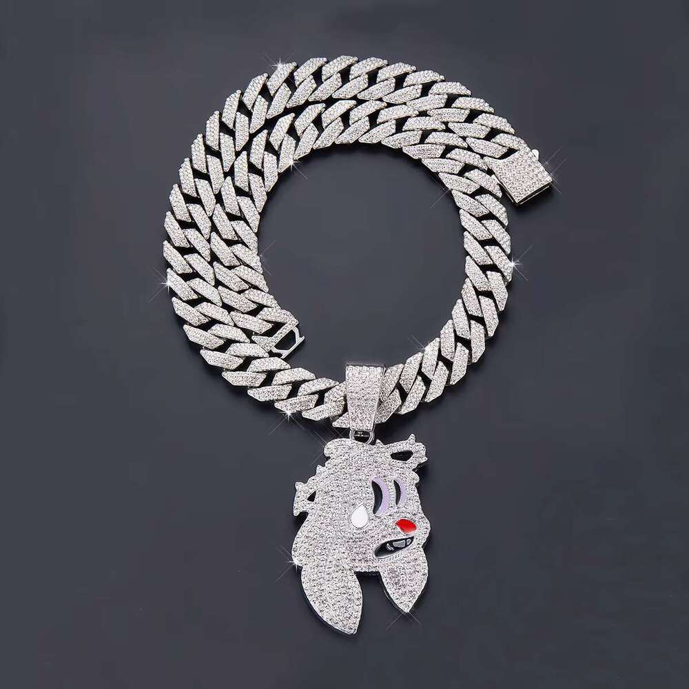 Cute Cartoon Dog Charm Cuban Chain Pendant for Women and Creative Gifts Decoration Party Cool Girls