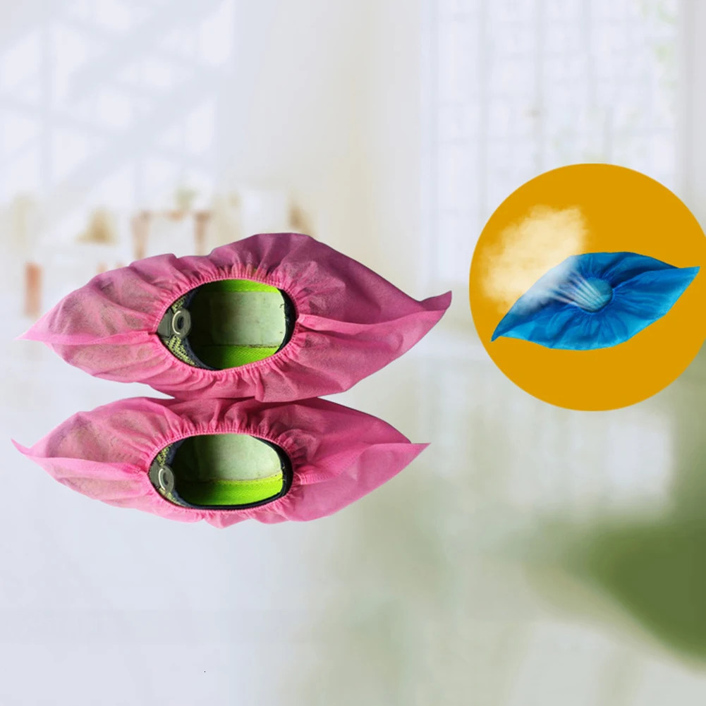 50100 disposable shoe covers with dustproof and anti slip Dhoe for children students adults nonwoven fabric home use 250428s