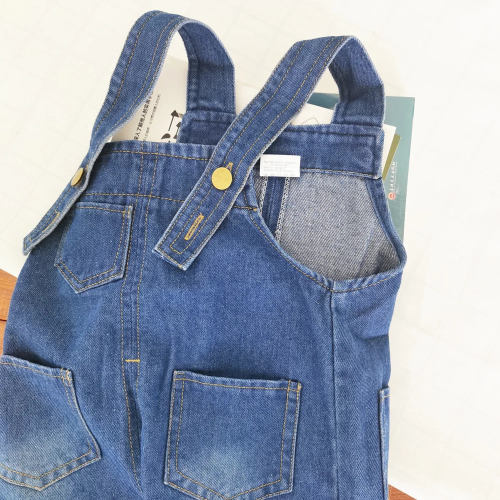 IENENS Toddler Infant Boys Jumpsuit Denim Overalls Dungarees Baby Girl Hole Jeans Long Pants Clothes Outfits Fit 0-4 Years 250508