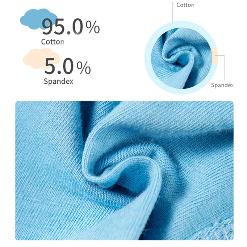 5Pcs/Set Cartoon Dinosaurs Children Underwear Boys Panties Cotton Breathable Kids Knickers Briefs Absorbent Boys Triangle Boxers 250508