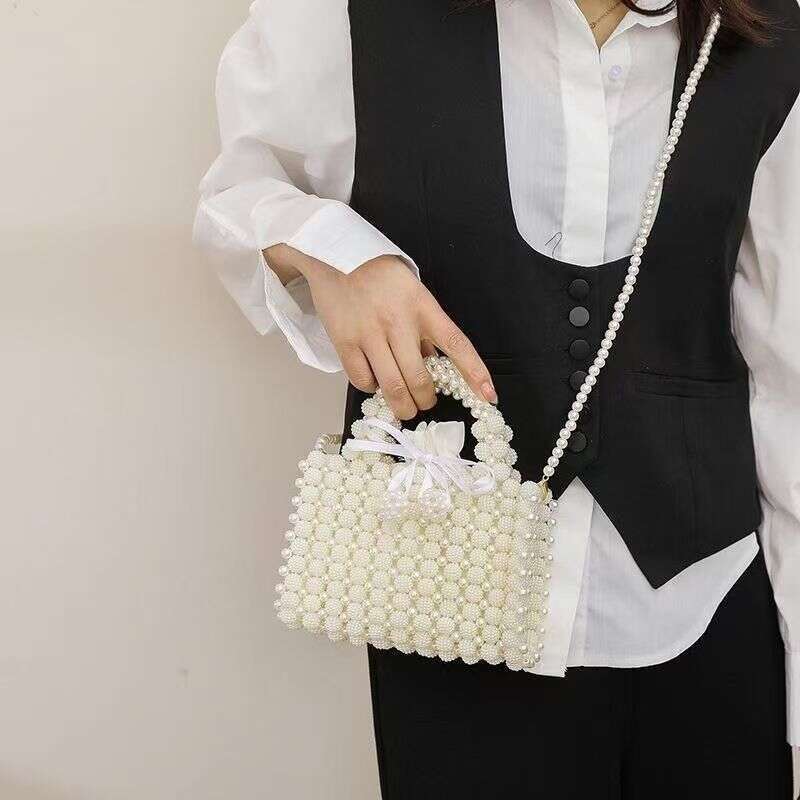 Dinner Bag Dinner Bag Yangmei Niche Handbag Handmade Versatile High End Outfit Pearl Bag Crossbody Bag KQ KQ