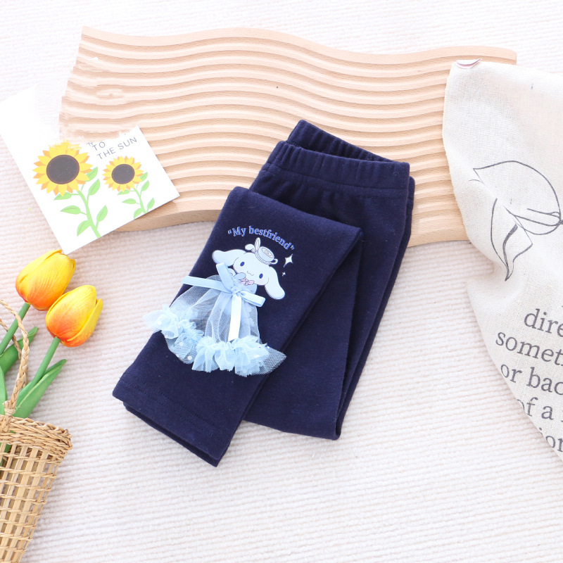 DISNEY Frozen Elsa princess kids designer clothes baby clothes autumn children clothes long pants elastic cartoon cute.