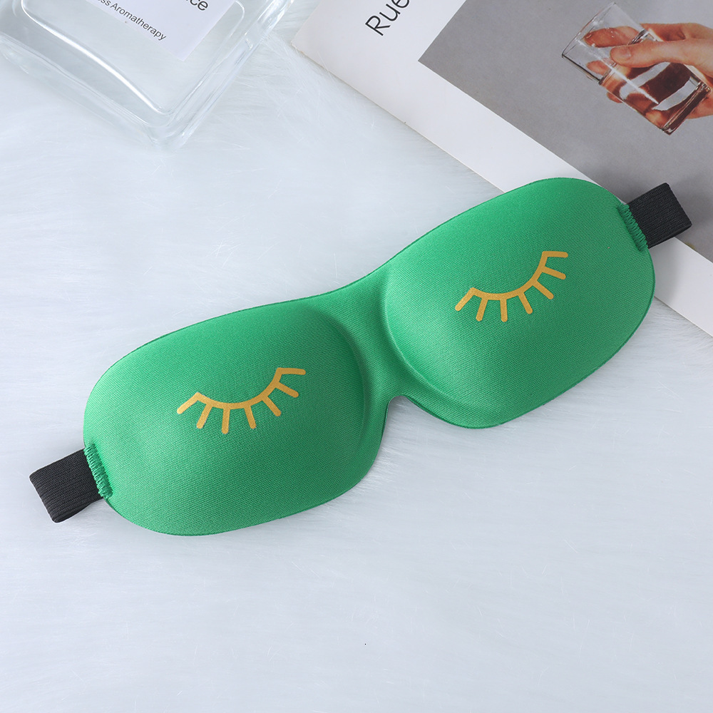 Hot stamping eyelash 3D three-dimensional concave convex non compression comfortable breathable blackout sleep eye mask multi-color