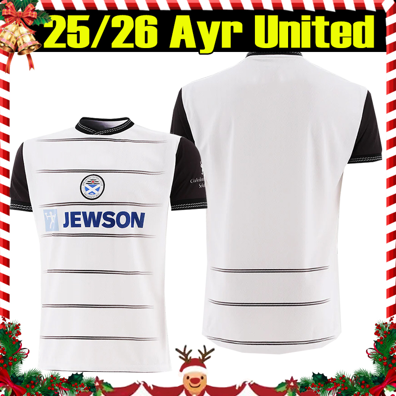 2025/26 Ayr United Soccer Jerseys Fans version 25 26 Home Away jersey MCKENZIE #22 MAIN #30 Men S-2XL Uniforms Football Shirt