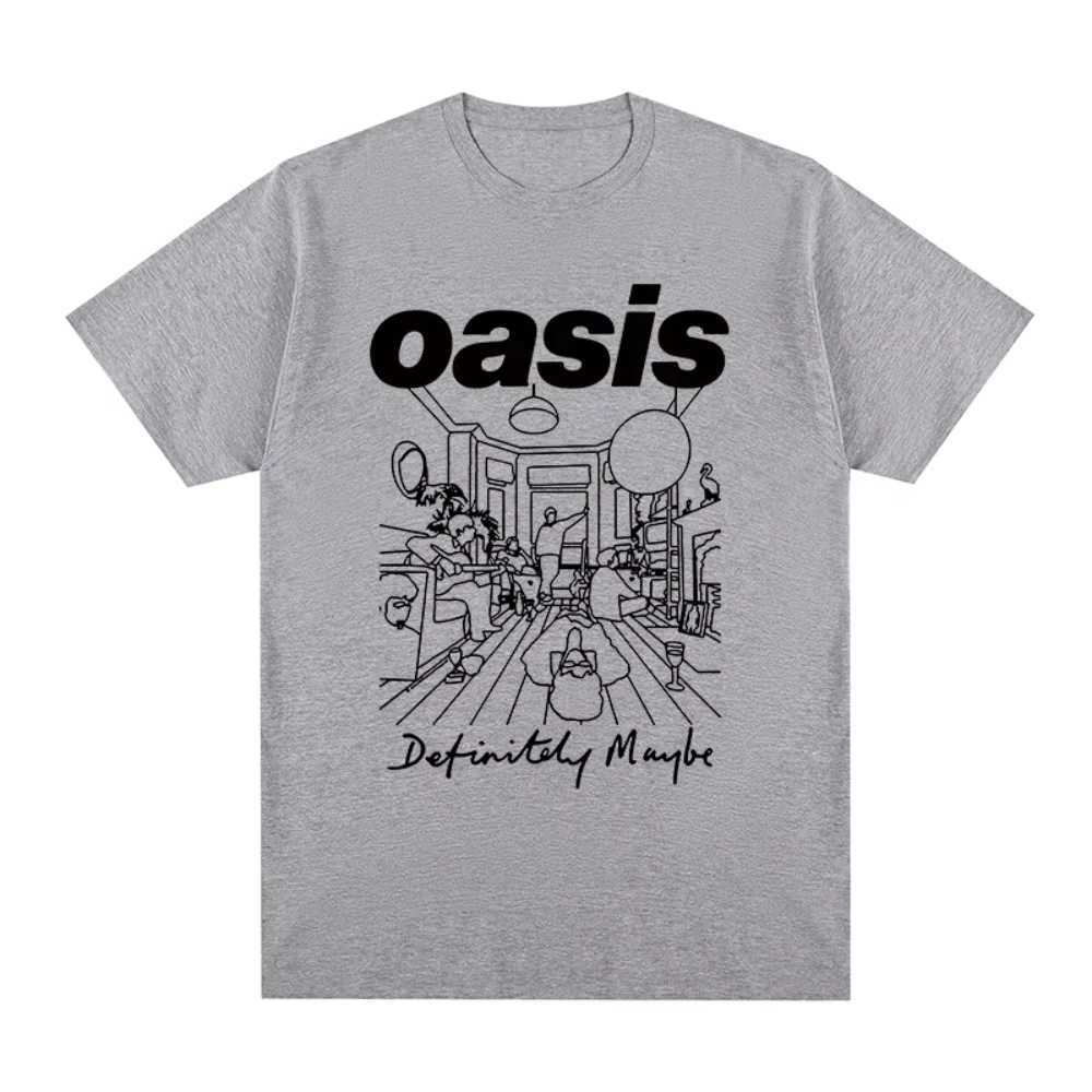 Oasi Band Rock Band Vintage Women Print T-shirt Cotton Men T Shirt New Tee Tshirt Womens TopsT250508