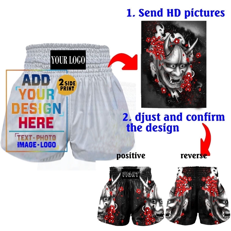 Customized MMA Muay Thai shorts bringing or ed Taekwondo pants for both men and women adult ren Sanda boxing 250420