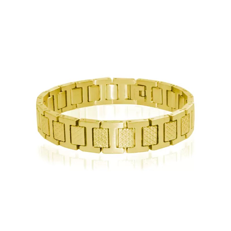 Crocodile Designer Jewelry Gold Bangle Stainless Steel Screw Bracelet
