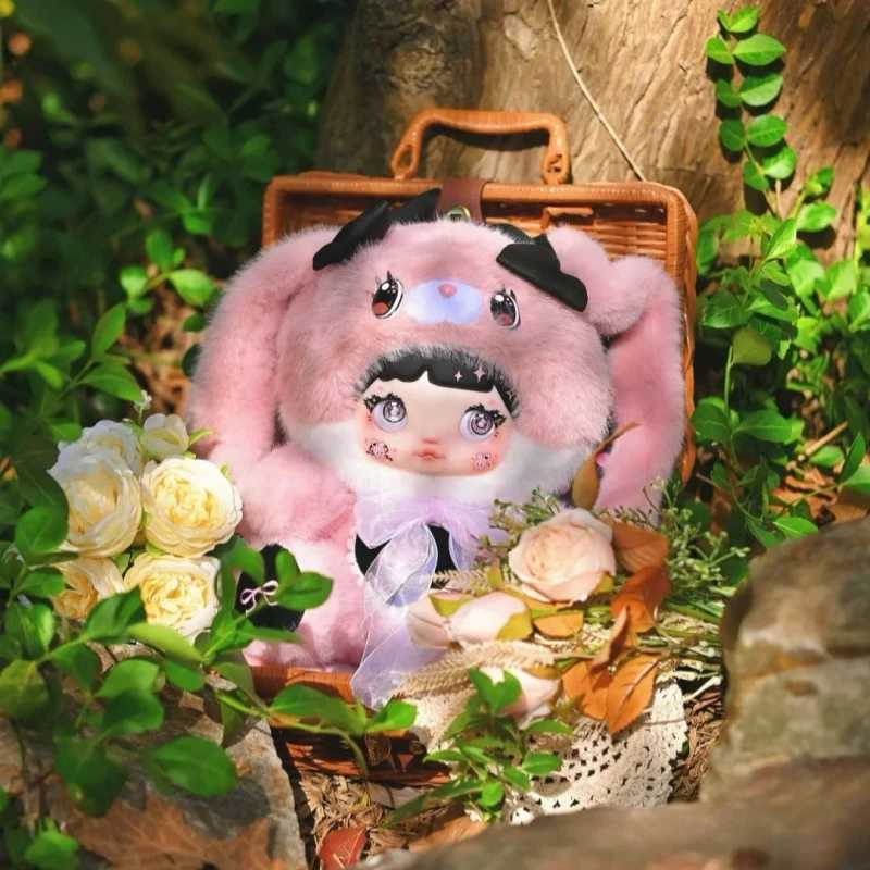 Genuine Nommi Mushroom Hat 400% Series Plush Blind Box Cute Vinyl Plush Doll Decoration Model Children Mystery Box Toy Girl Gift W250508