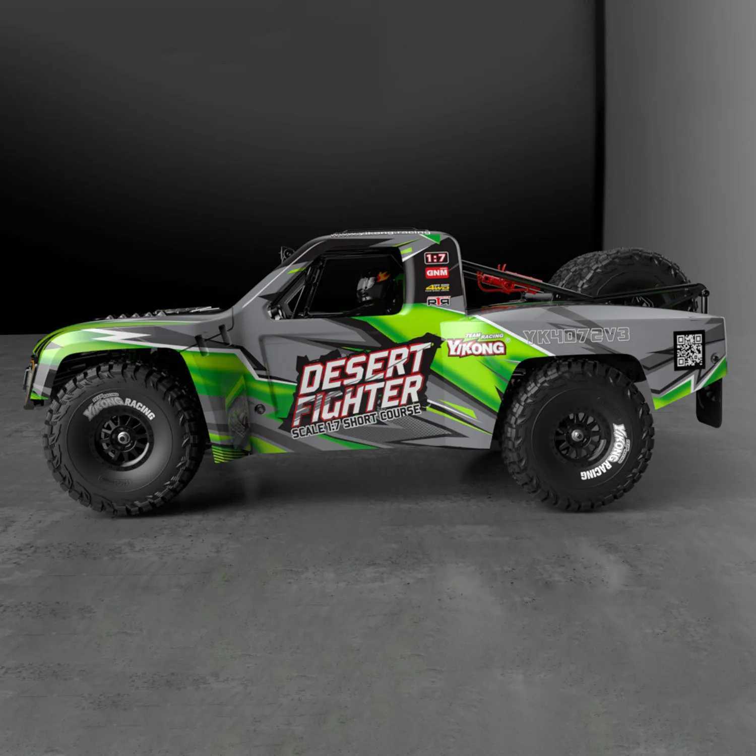 1/7 YIKONG RC Crawler DF7 V3 4WD Radio Control Desert Car Off-road Vehicles Models with Motor ESC Servo Assembled Hobby Toys z250508