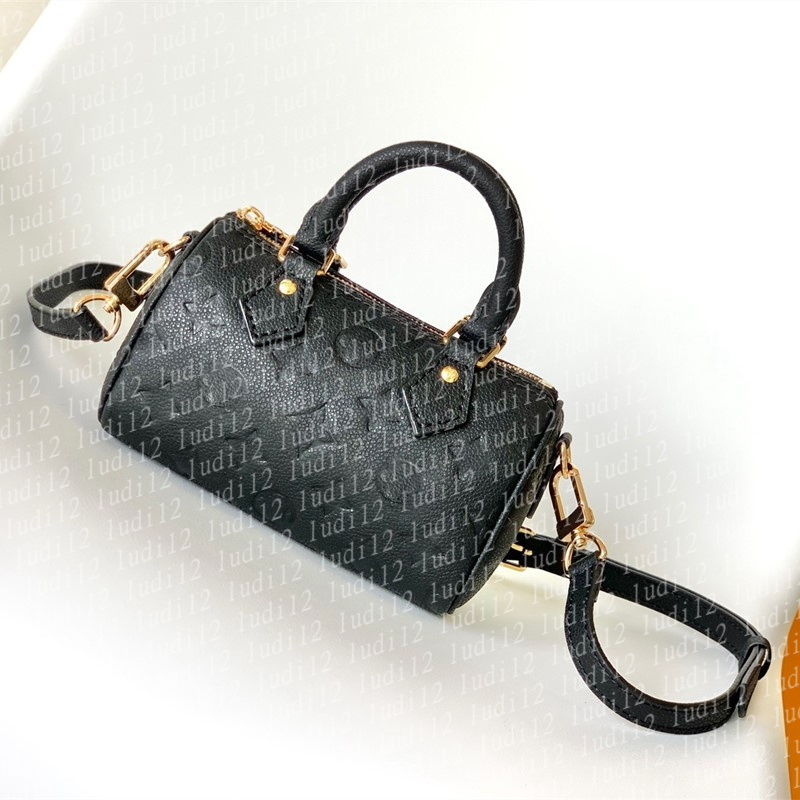 Top quality New mini nano speddy bag Womens crossbody shoulder bag Original designer handbag mirror quality leather chain bags expensive tote Pillow baguette bag