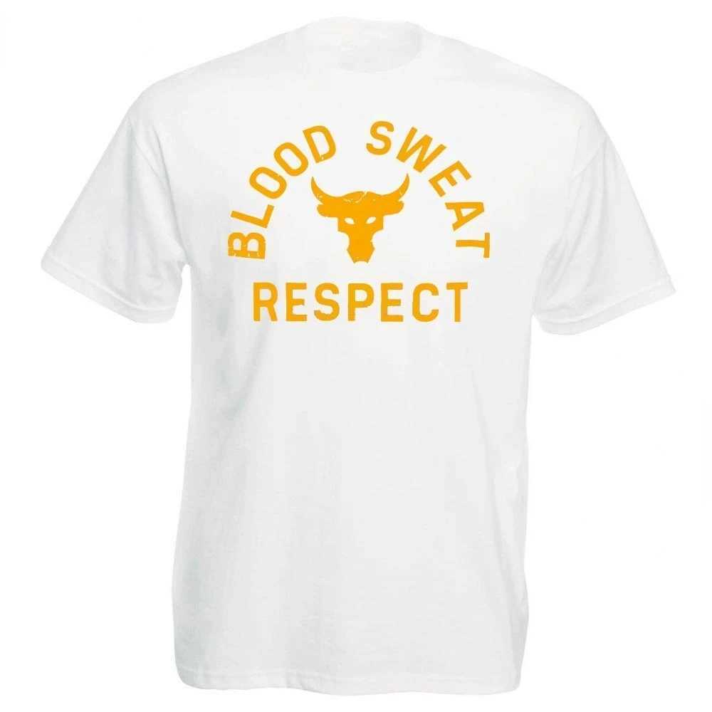 Men Project Rock Blood Sweat Respect Graphic TShirt Male Fashion Casual Tops Men Summer XS-4XL Tees Mens Clothing W250508