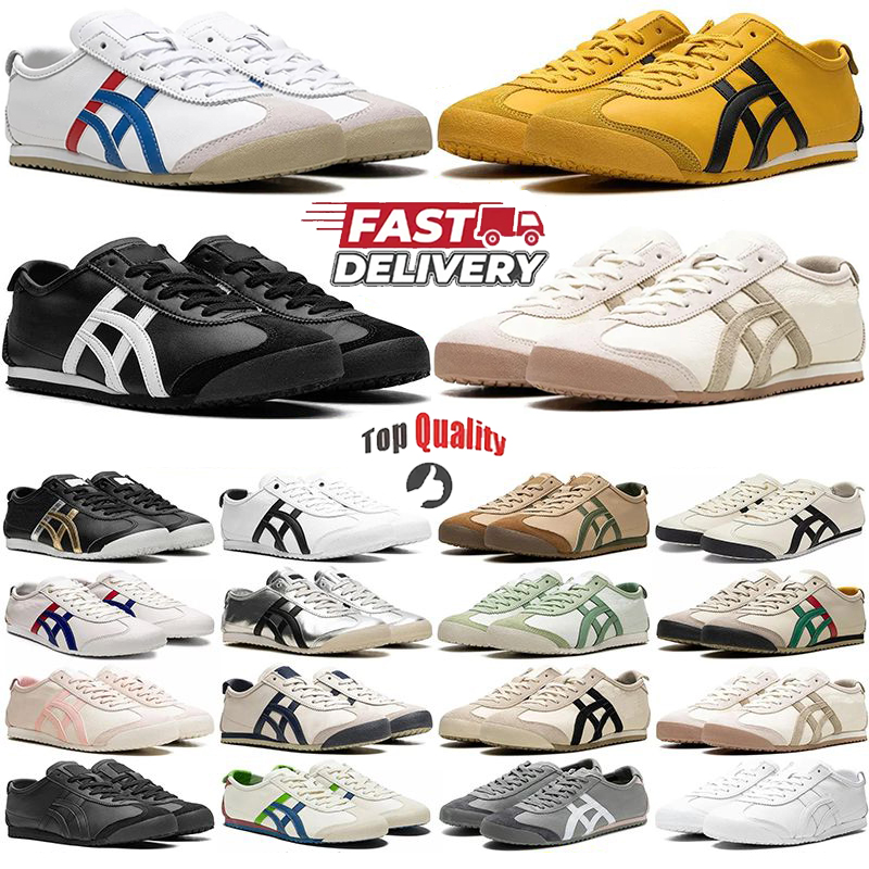 Fashion Designer Casual Shoes Sneakers For Men Women Tiger Mexico Running Yellow Kill Bill Birch Black White Beige Leather Low Canvas Outdoor Trainers Tennis