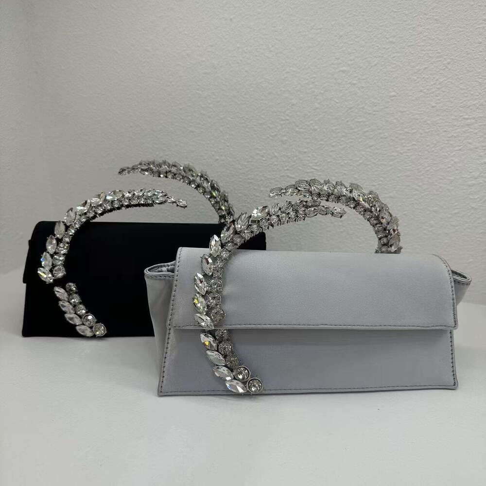 Dinner Bag Instagram Influencer S Fashionable And Versatile Diamond Studded Sparkling Satin Handbag Ladies Dinner Bag New Item KQ