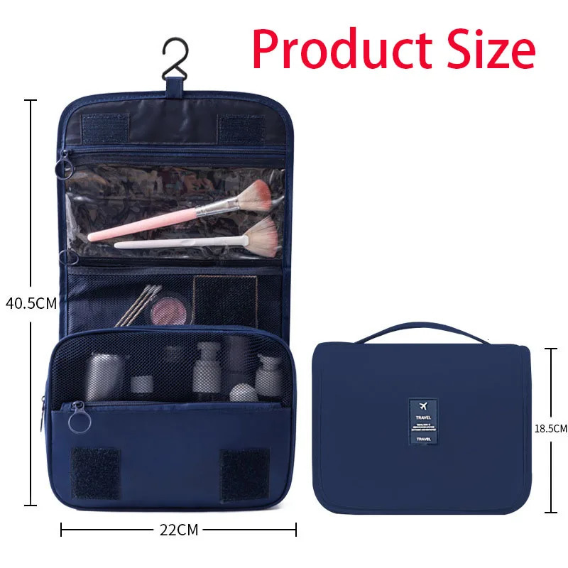 Travel Makeup Bag High Capacity Toiletries Storage Pouch Travel Make Up Organizer Waterproof Beauty Bag Bathroom Wash Bag 250507