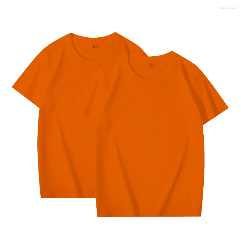 VIP payment link Men's T Shirts 2pcs Solid Color T-shirt Cotton Men Women White O-Neck Loose Short-sleeved Basic Models All-match Couple Tops Bla