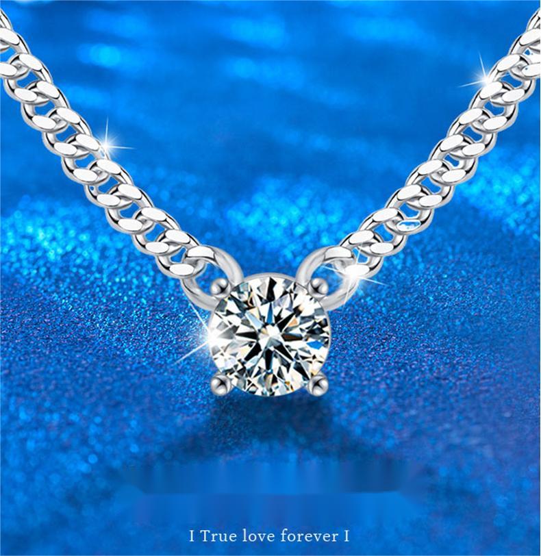 Moissanite Cuban Link Necklace for Men, 925 Silver Chain, No Tarnish, Amazon Bestseller, with Pendant, Luxury Lockets