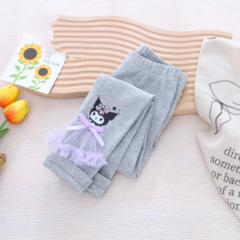 DISNEY infant designer clothes kids designer clothes girl Frozen Elsa princess Girls' cotton pants with soft and comfortable printed design cloth