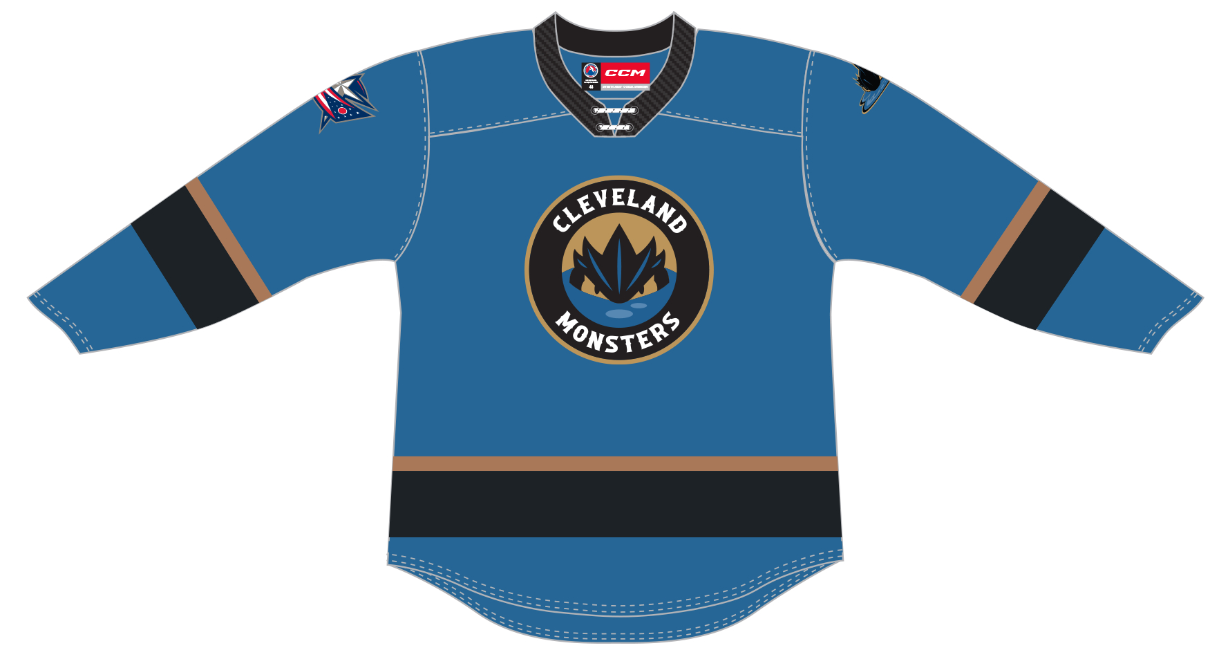 AHL Monsters Hockey Hockey Jerseys Custom ANY NAME NUMBER