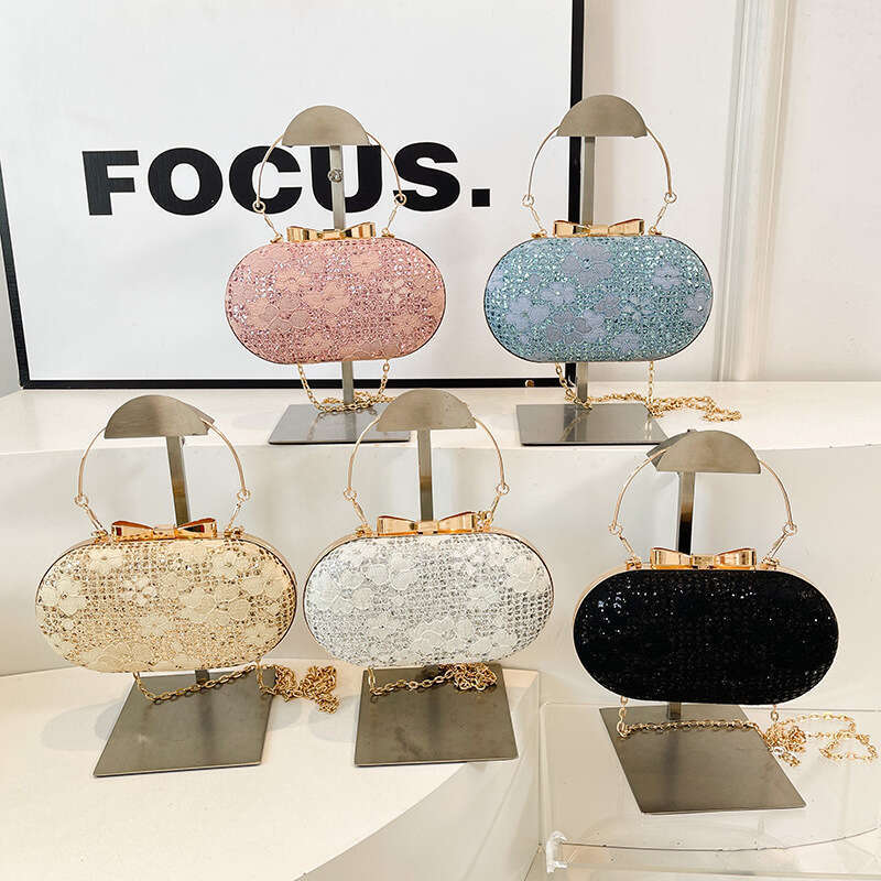 Dinner Bag Texture Handheld Box For Women New Versatile Ins Single Shoulder Crossover Banquet Chain Bar Small Square Bag KQ