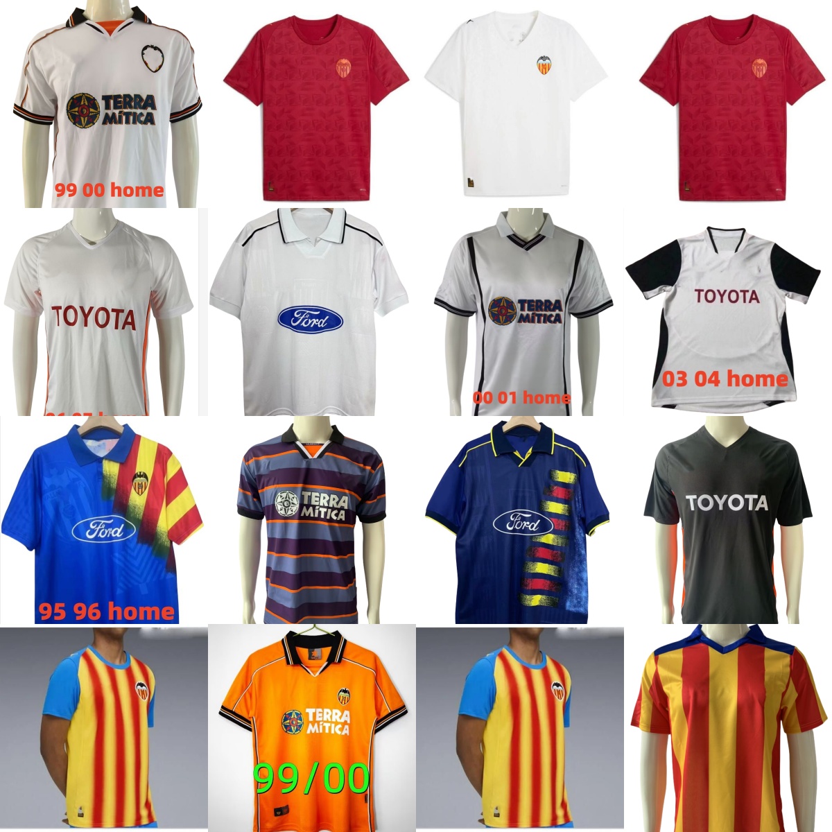 99 00 retro 2003 2006 2009 2010 ValenciaS 25 26 Soccer Jerseys MENDIETA VICENTE ANGULO DAVID VILLA retro 03 06 09 10 home away men Football Shirt 2011 2000 2007 00 01