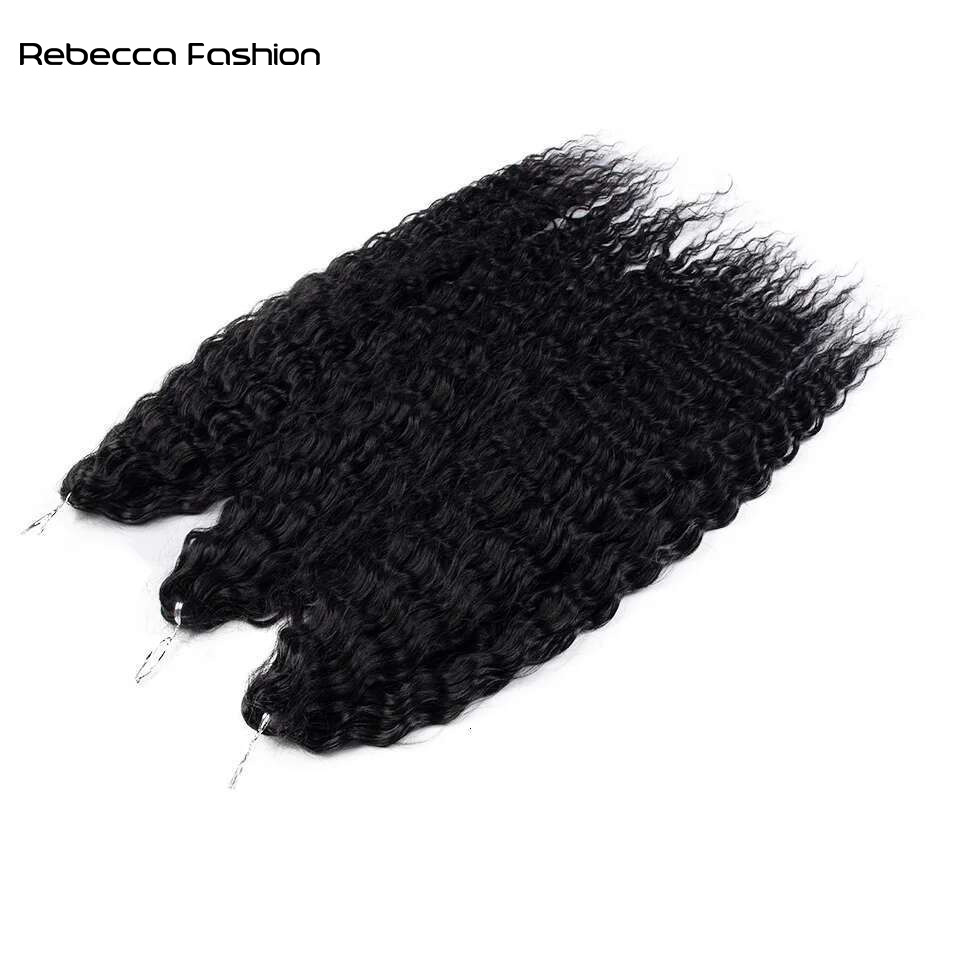 Rebecca Fashion Hair Synthetic Hair Water Wave 24Inch Braid Hair Twist Crochet Hair Black Ombre Pink Deep Wave Braiding Hair Extension Cosplay