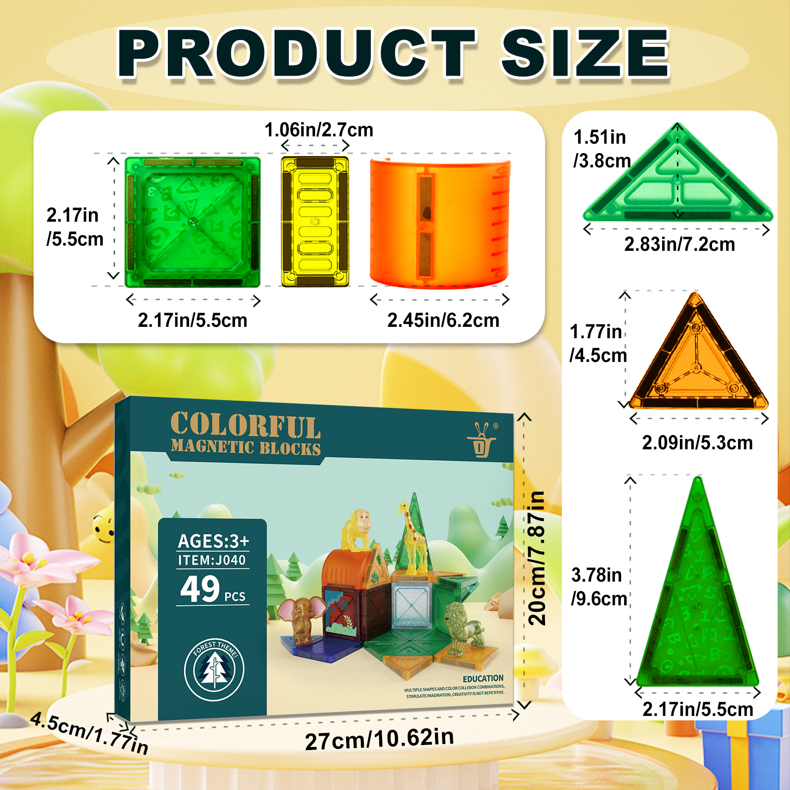 49pcs Educational Learning Cube Toys - Large Collection Promoting Imagination & Problem Solving
