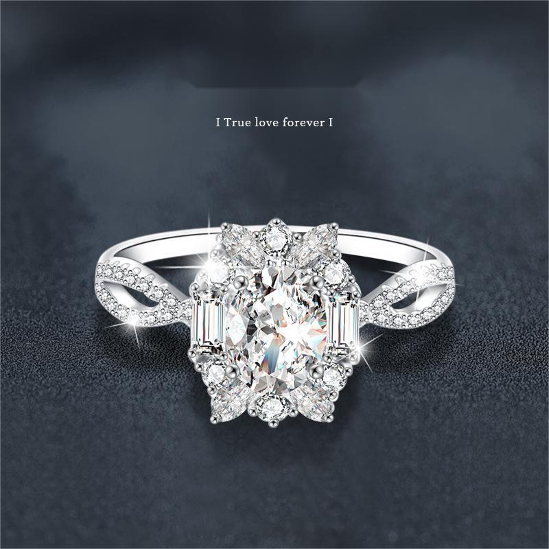 Sophisticated Oval Shape Engagement Jewelry Piece Featuring Moissanite Gemstone