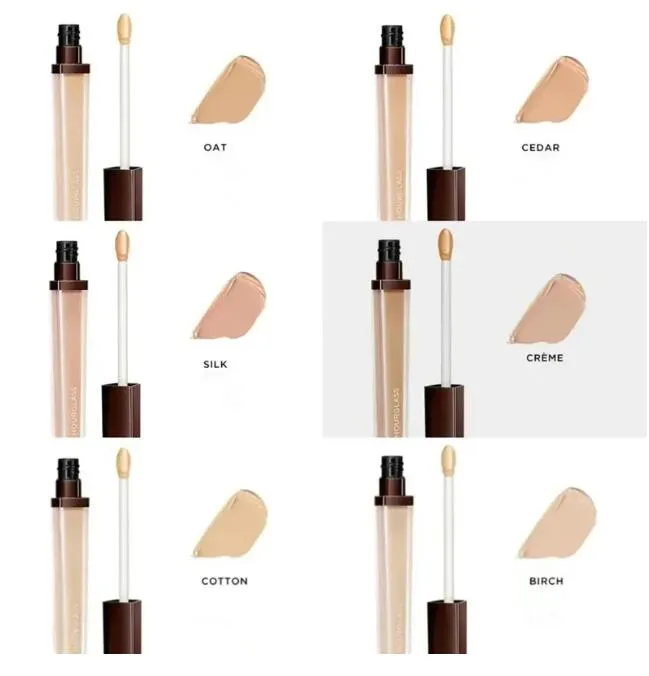 Hourglass Face Contour Concealers Cream Cotton Foundation 6ml Full Coverage Moisturizer Brighten Natural Nutritious Whitening Facial Makeup