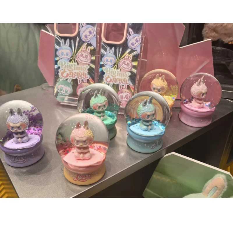 Original The Monsters Labubu V3 Big Into Energy Series Crystal Ball Blind Box Cute Labubu Crystal Ball Mystery Box Decor Gift Z250508